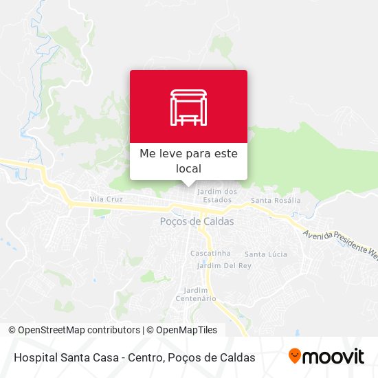 Hospital Santa Casa - Centro mapa