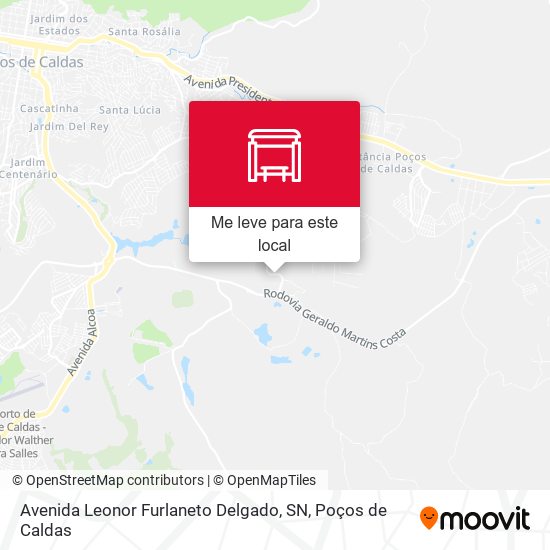 Avenida Leonor Furlaneto Delgado, SN mapa