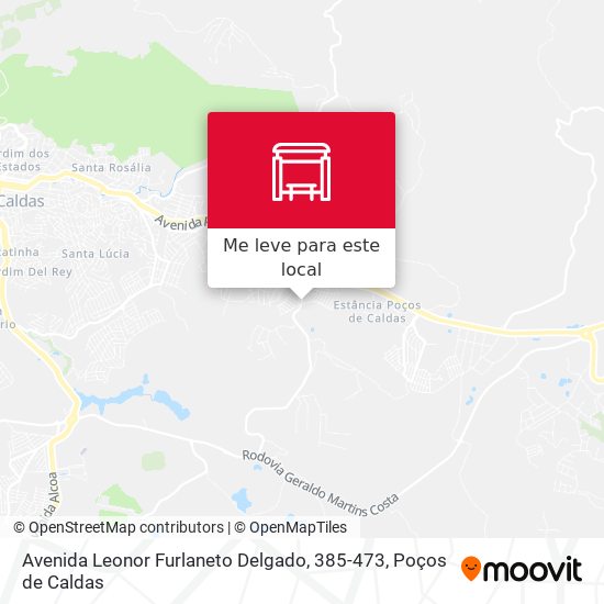 Avenida Leonor Furlaneto Delgado, 385-473 mapa