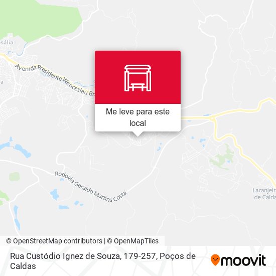 Rua Custódio Ignez de Souza, 179-257 mapa