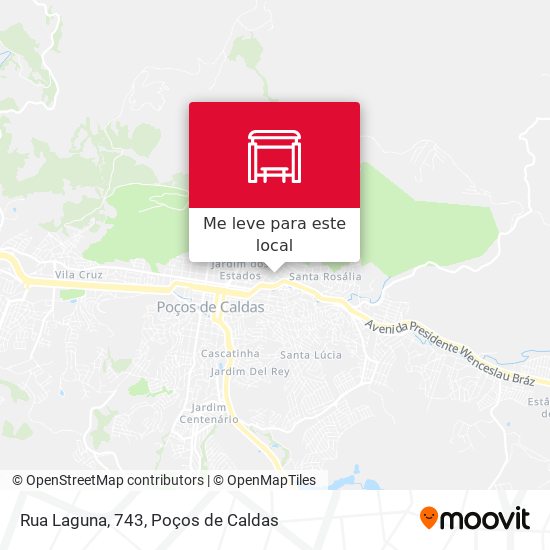 Rua Laguna, 743 mapa