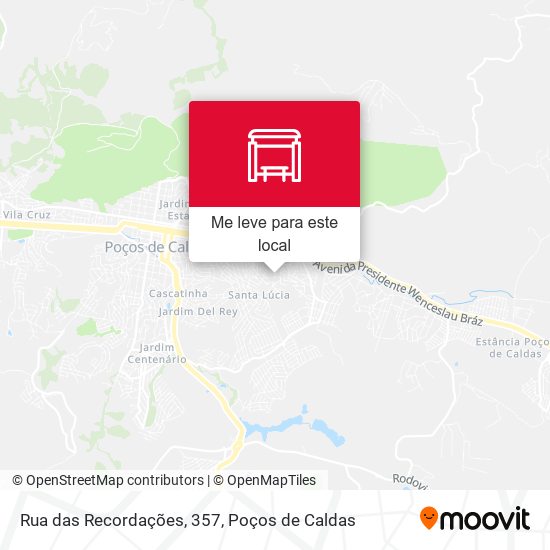 Rua das Recordações, 357 mapa