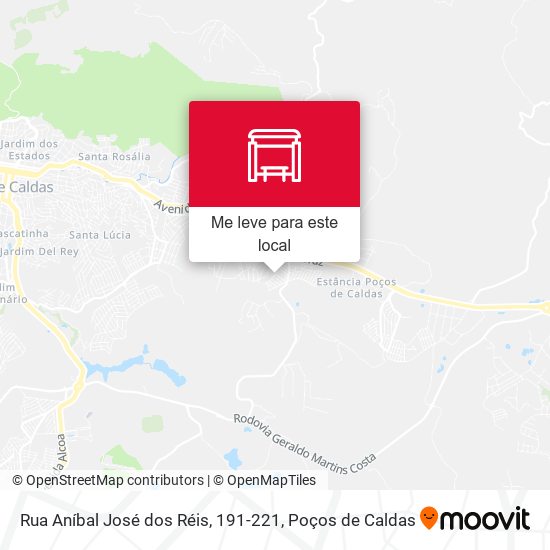 Rua Aníbal José dos Réis, 191-221 mapa