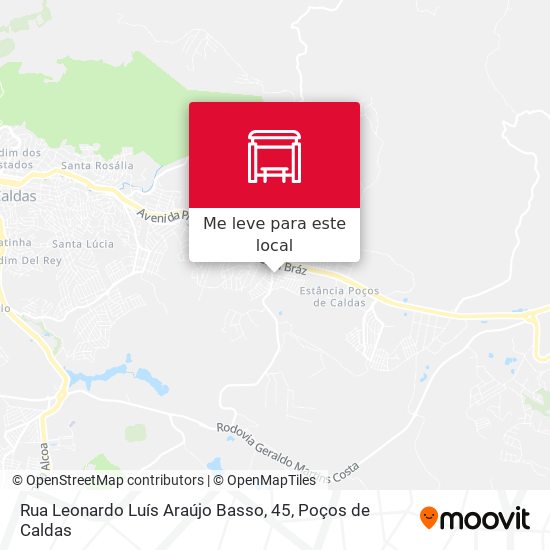 Rua Leonardo Luís Araújo Basso, 45 mapa