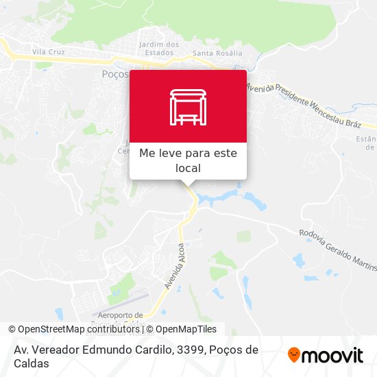 Av. Vereador Edmundo Cardilo, 3399 mapa