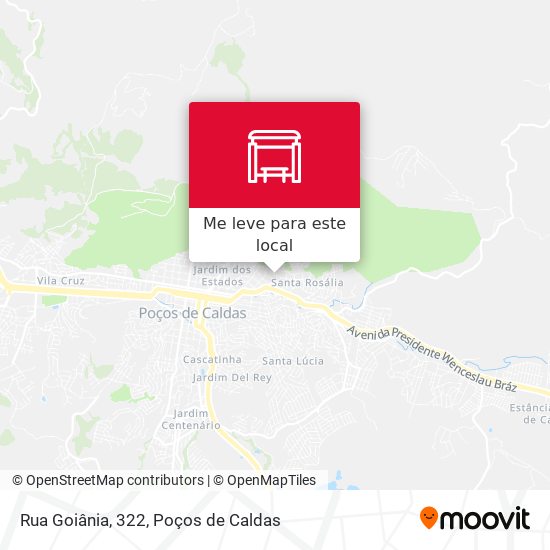 Rua Goiânia, 322 mapa