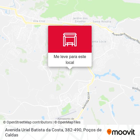 Avenida Uriel Batista da Costa, 382-490 mapa