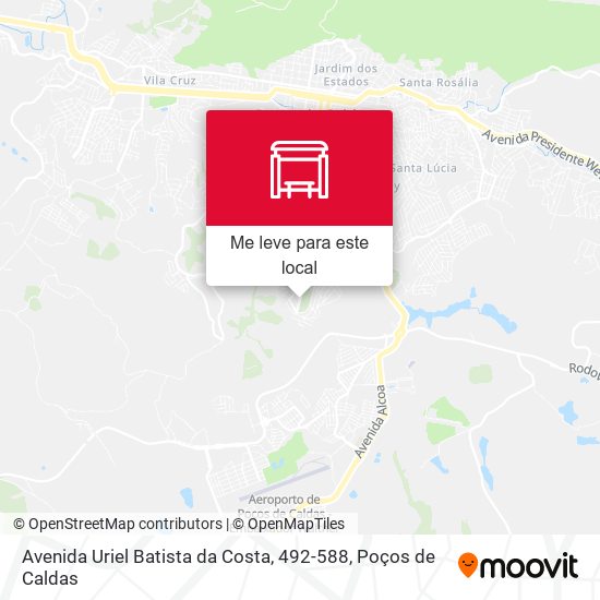 Avenida Uriel Batista da Costa, 492-588 mapa