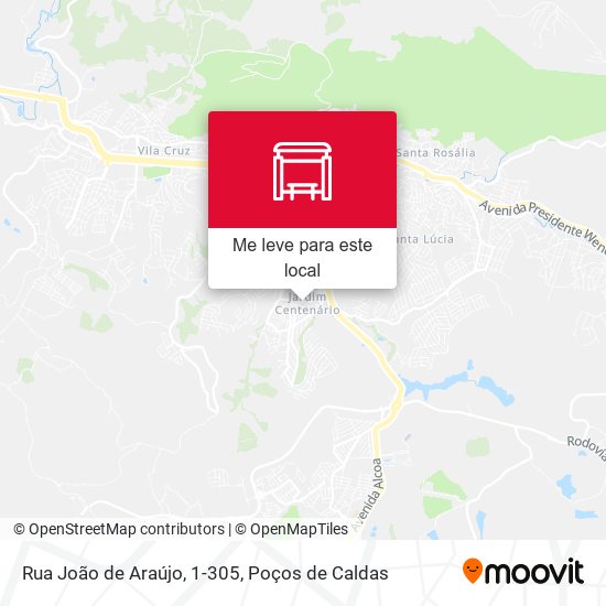 Rua João de Araújo, 1-305 mapa