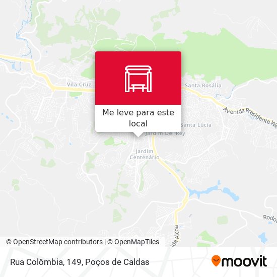 Rua Colômbia, 149 mapa