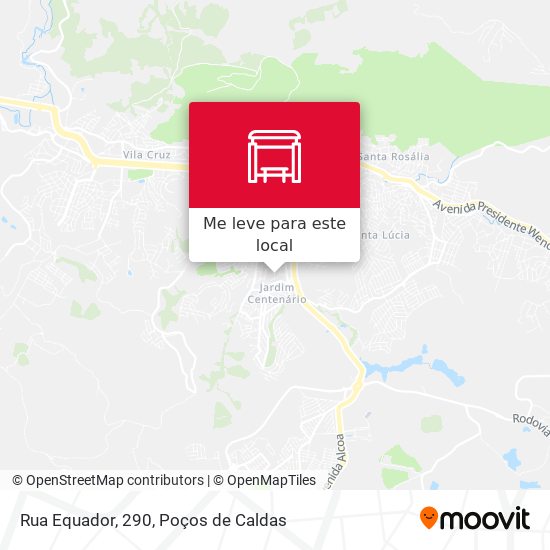 Rua Equador, 290 mapa