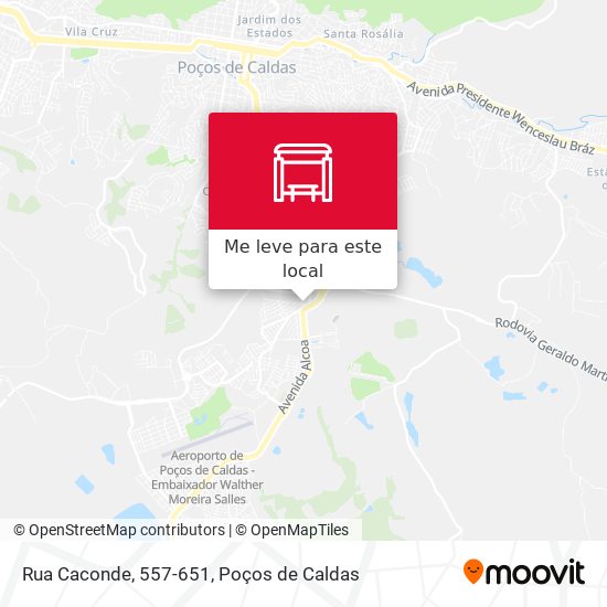 Rua Caconde, 557-651 mapa