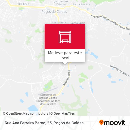 Rua Ana Ferreira Berno, 25 mapa