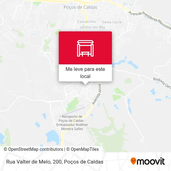 Rua Valter de Melo, 200 mapa