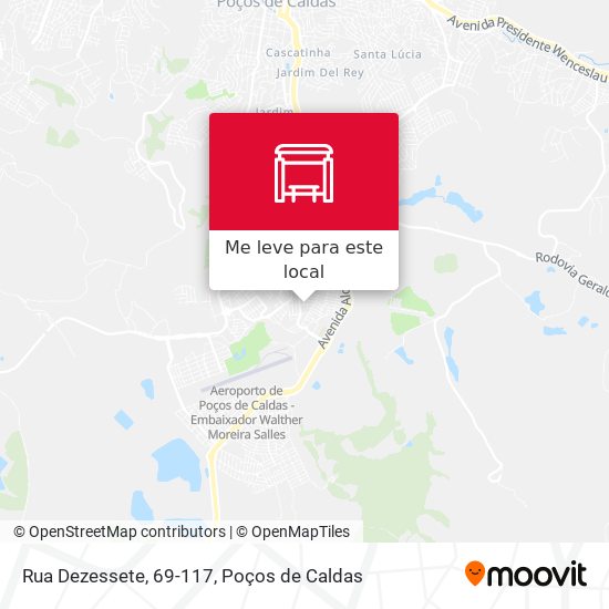 Rua Dezessete, 69-117 mapa