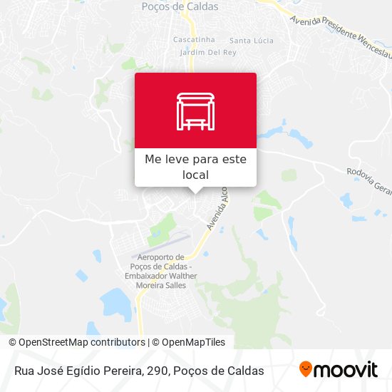 Rua José Egídio Pereira, 290 mapa