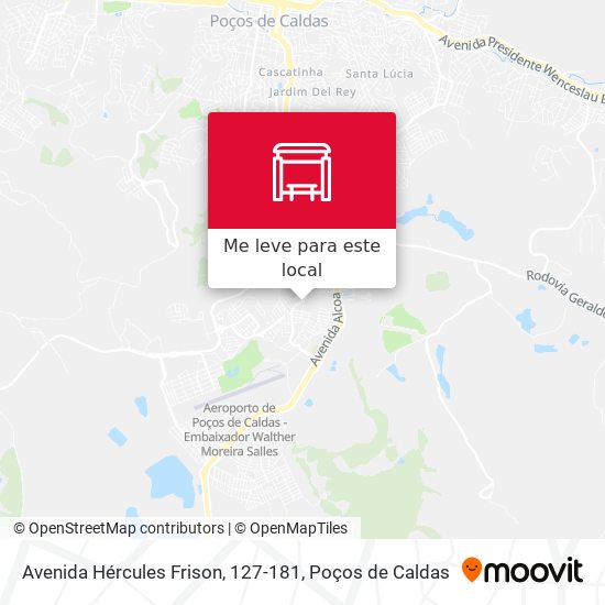 Avenida Hércules Frison, 127-181 mapa