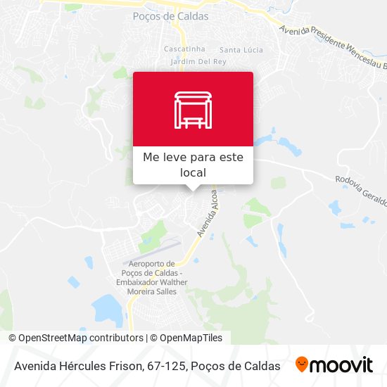 Avenida Hércules Frison, 67-125 mapa