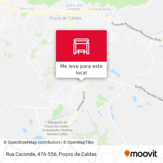 Rua Caconde, 476-556 mapa