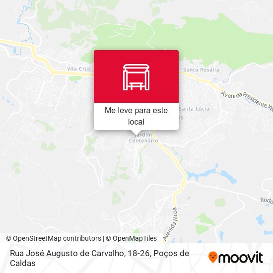 Rua José Augusto de Carvalho, 18-26 mapa