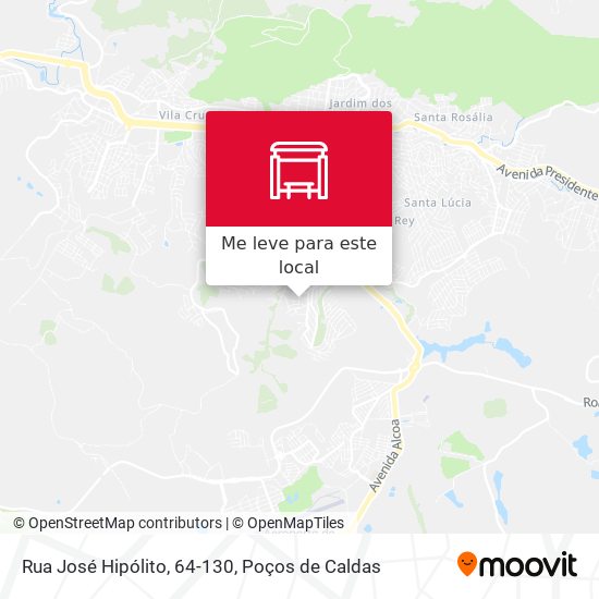 Rua José Hipólito, 64-130 mapa