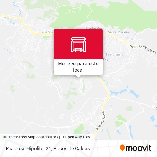 Rua José Hipólito, 21 mapa