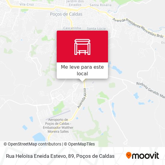 Rua Heloísa Eneida Estevo, 89 mapa