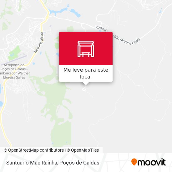 Santuário Mãe Rainha mapa