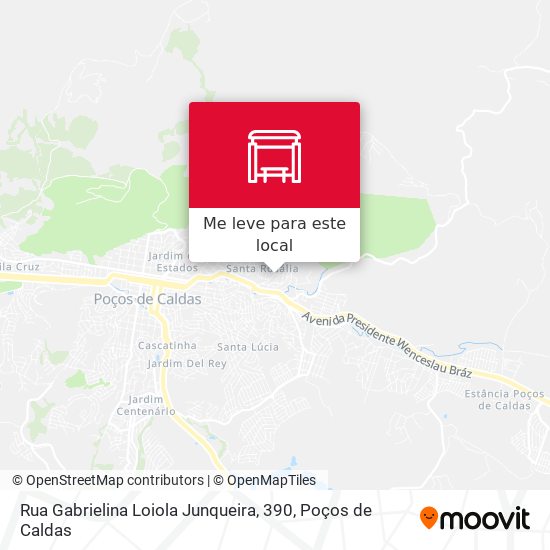 Rua Gabrielina Loiola Junqueira, 390 mapa