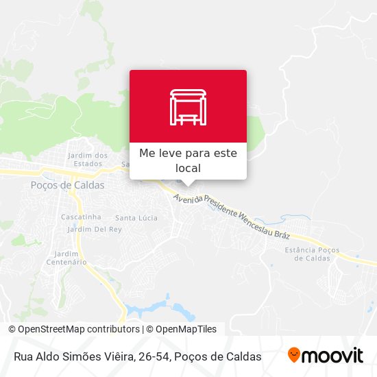Rua Aldo Simões Viêira, 26-54 mapa