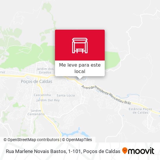 Rua Marlene Novais Bastos, 1-101 mapa