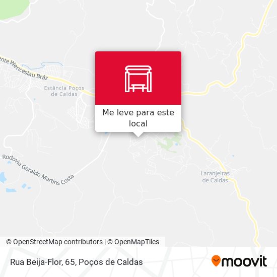 Rua Beija-Flor, 65 mapa