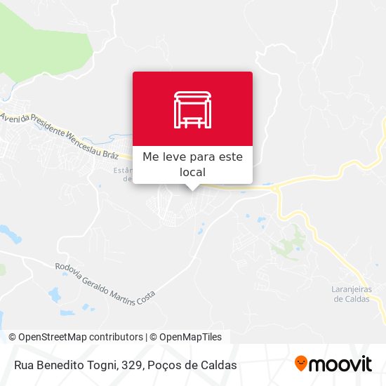 Rua Benedito Togni, 329 mapa