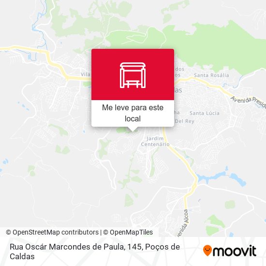 Rua Oscár Marcondes de Paula, 145 mapa