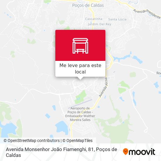 Avenida Monsenhor João Fiamenghi, 81 mapa