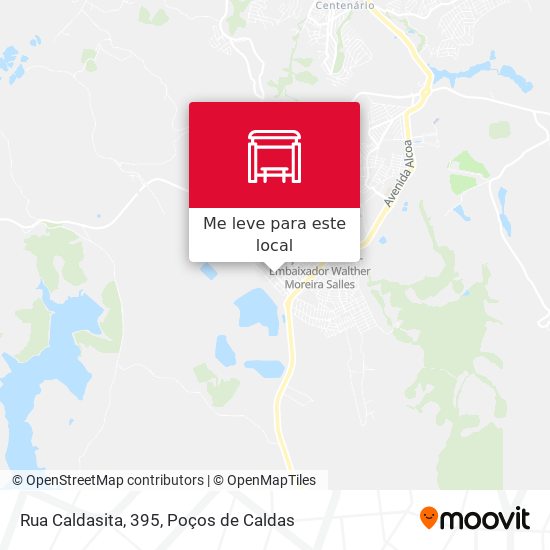 Rua Caldasita, 395 mapa