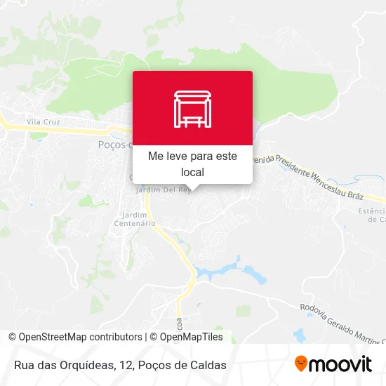Rua das Orquídeas, 12 mapa