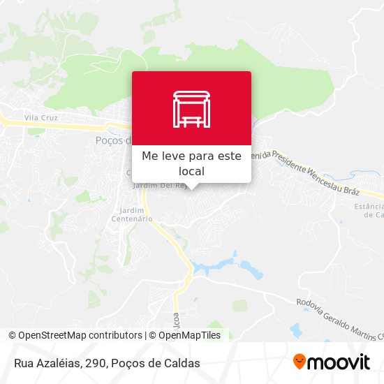 Rua Azaléias, 290 mapa