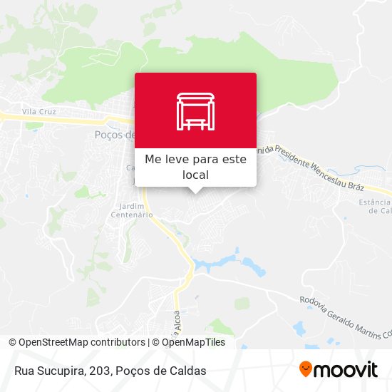 Rua Sucupira, 203 mapa