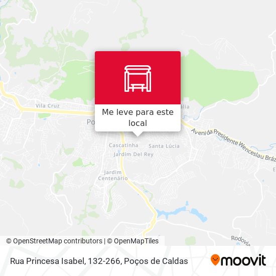 Rua Princesa Isabel, 132-266 mapa