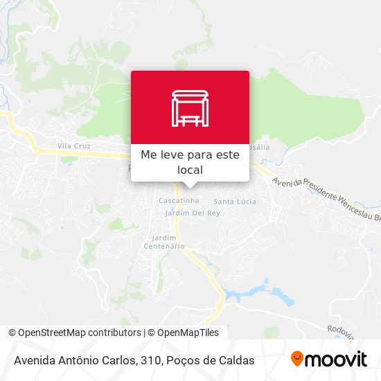 Avenida Antônio Carlos, 310 mapa