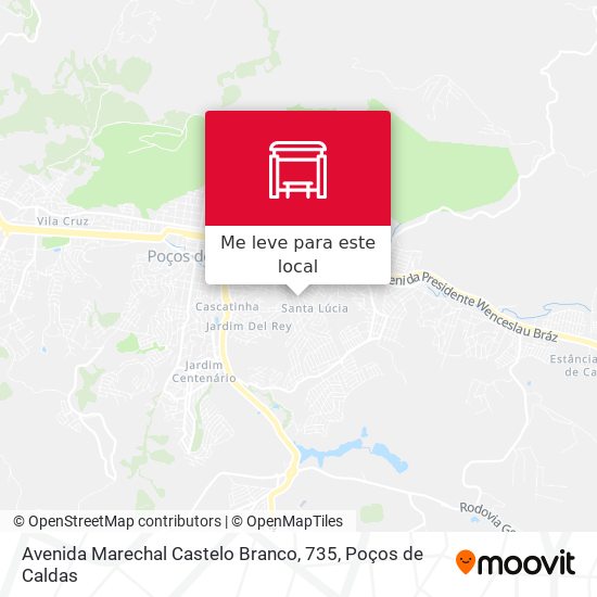 Avenida Marechal Castelo Branco, 735 mapa