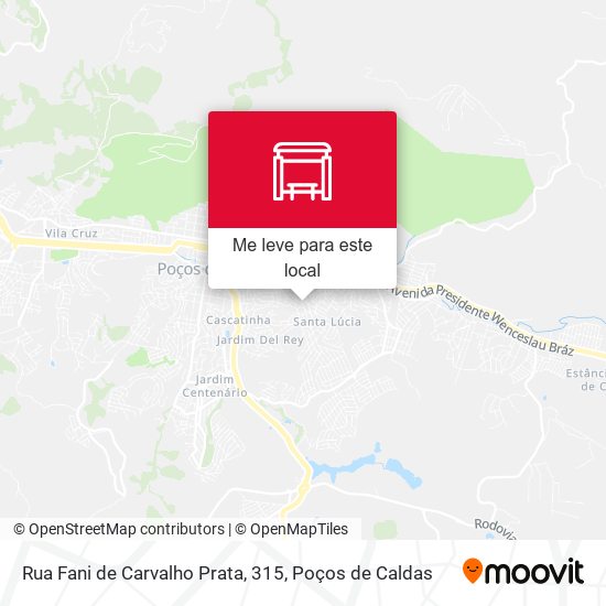 Rua Fani de Carvalho Prata, 315 mapa