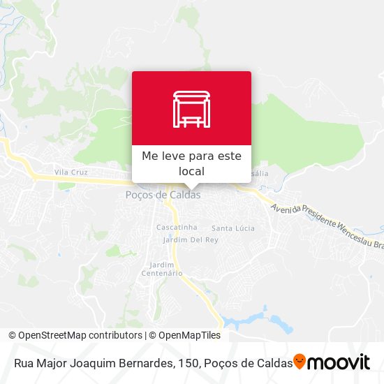 Rua Major Joaquim Bernardes, 150 mapa