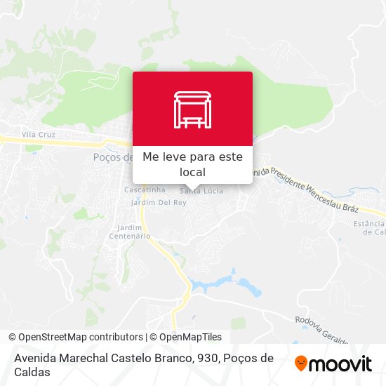 Avenida Marechal Castelo Branco, 930 mapa