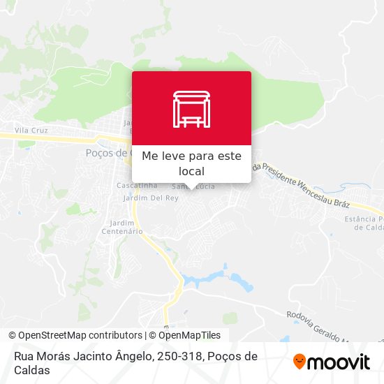 Rua Morás Jacinto Ângelo, 250-318 mapa