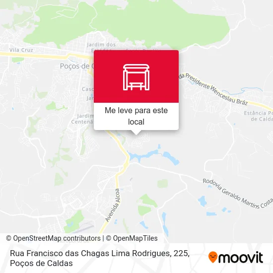 Rua Francisco das Chagas Lima Rodrigues, 225 mapa