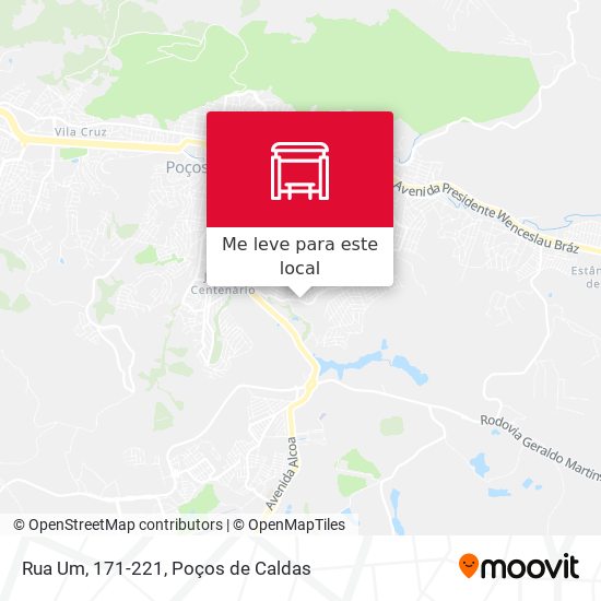 Rua Um, 171-221 mapa