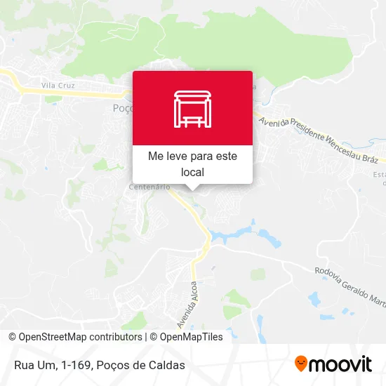 Rua Um, 1-169 mapa