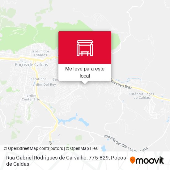 Rua Gabriel Rodrigues de Carvalho, 775-829 mapa